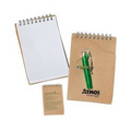 Small Recycled Notepad W/Pen